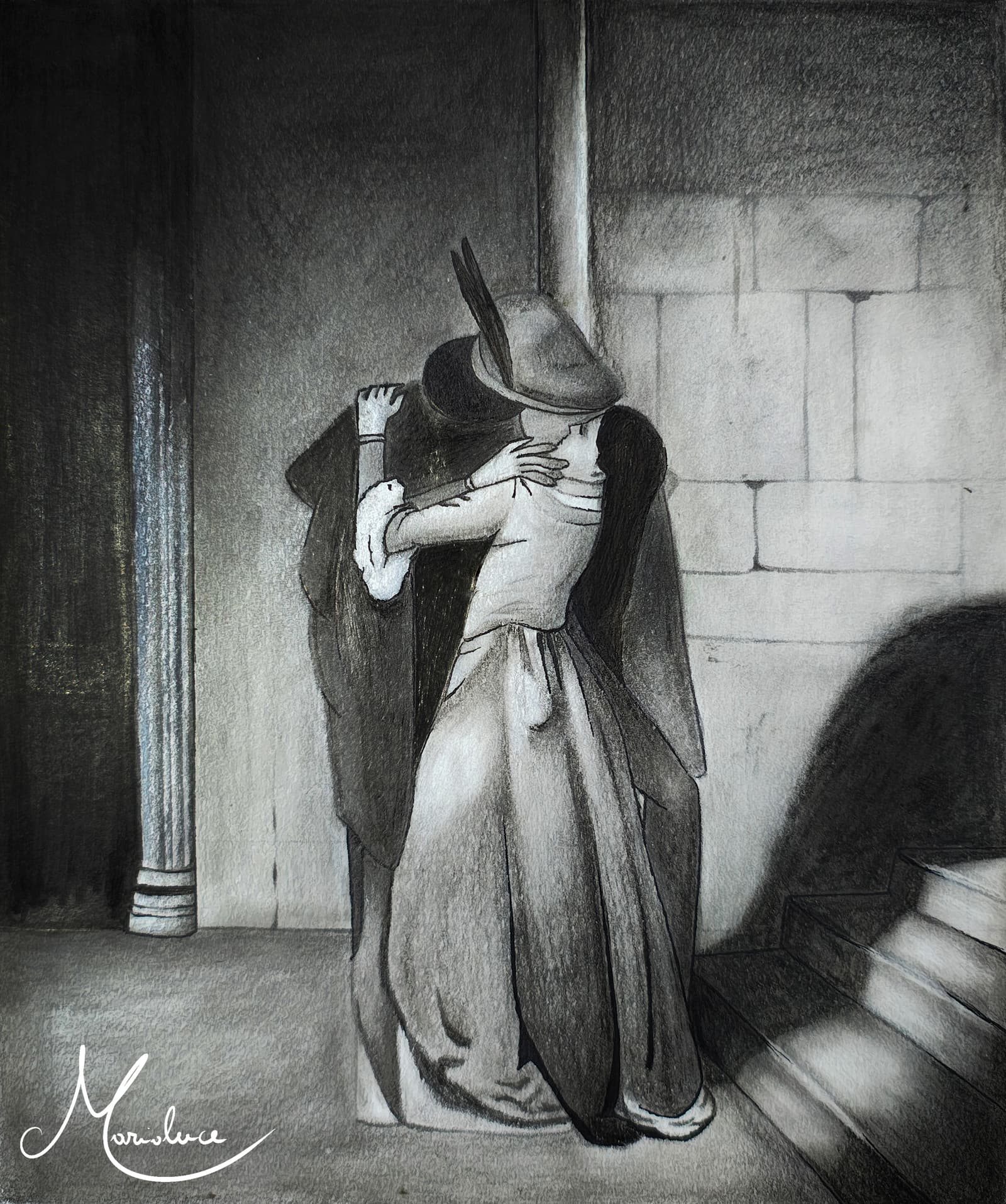Il Bacio di Hayez - Opera originale - © Marialuce Mancuso - marialuce.art