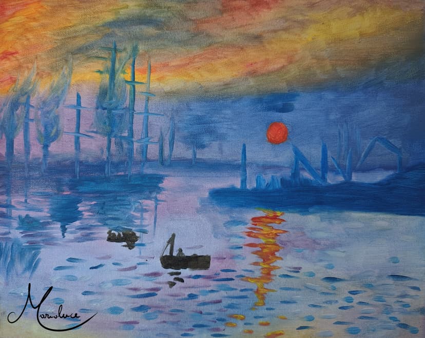 Impression du Soleil Levant - Quadro originale - Marialuce Mancuso - marialuce.art